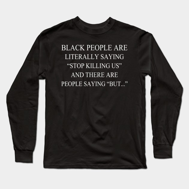 Love Black People Long Sleeve T-Shirt by Marcell Autry